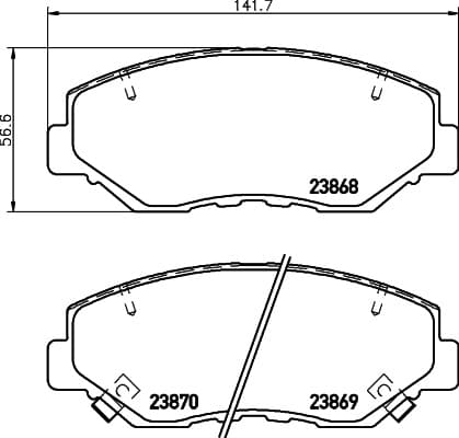 6700009 Front Brake Pads
