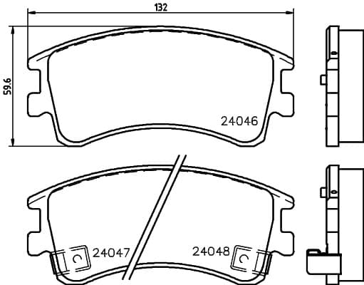 6700010 Front Brake Pads