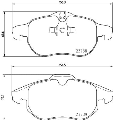 6700011 Front Brake Pads