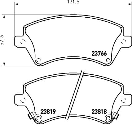 6700013 Front Brake Pads