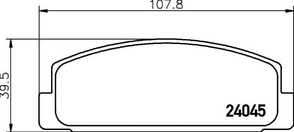 6700016 Rear Brake Pads