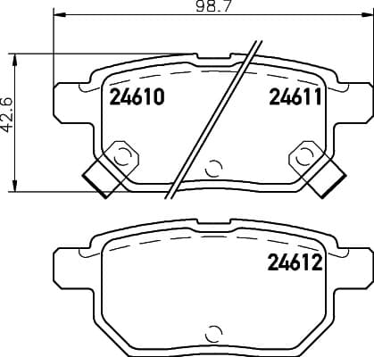 6700018 Rear Brake Pads