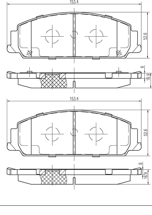 6701984 Front Brake Pads