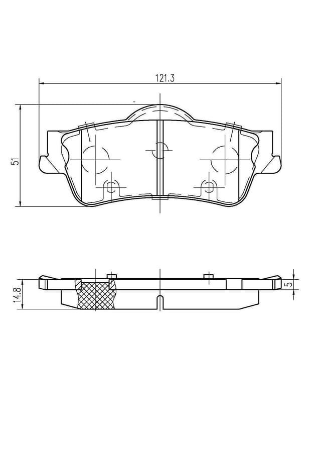 6701985 Rear Brake Pads