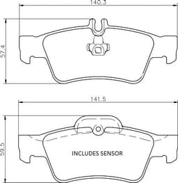 Pedders SportsRyder EURO Kevlar Ceramic Pads (Inc. Sensor)