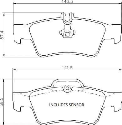 6720041E Rear Brake Pads