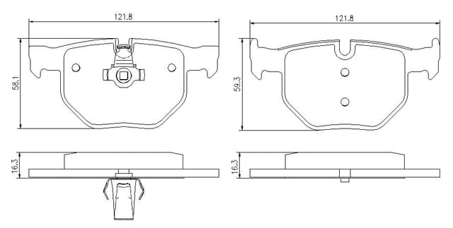 6720043E Rear Brake Pads