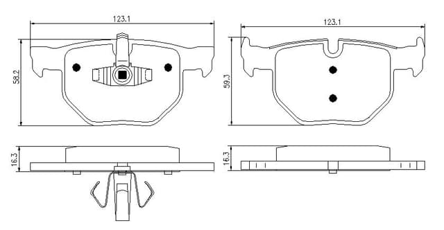 6720049E Rear Brake Pads