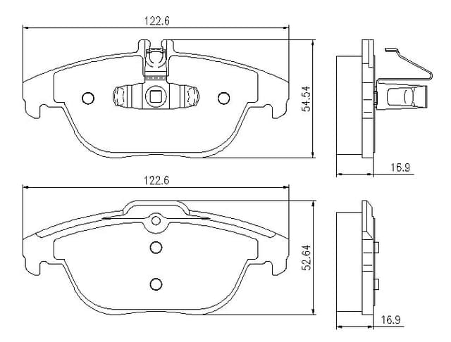 6720055E Rear Brake Pads