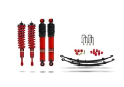 Pedders Heavy Duty Load Carrying and Towing Suspension Kit. Toyota Hilux Mk6 and 7 - Adjustable Assembled Struts