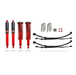 Pedders 1.75 Inch Lift Kit. With Assembled Adjustable Foam Cell Struts and Parabolic Leaf Springs. Isuzu D-Max