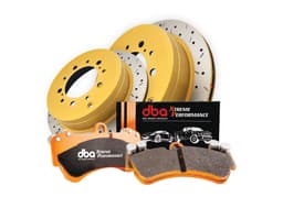 Спирачен комплект - 4000 Series T3 с канали и Xtreme Performance Накладки (2x DBA42246XS + DB7878XP)